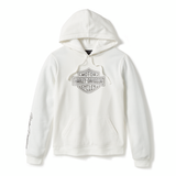 BLING HOODIE-KNIT,OFF WHITE