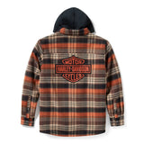 Harley-Davidson Men's Bar & Shield Hooded Shirt Jacket