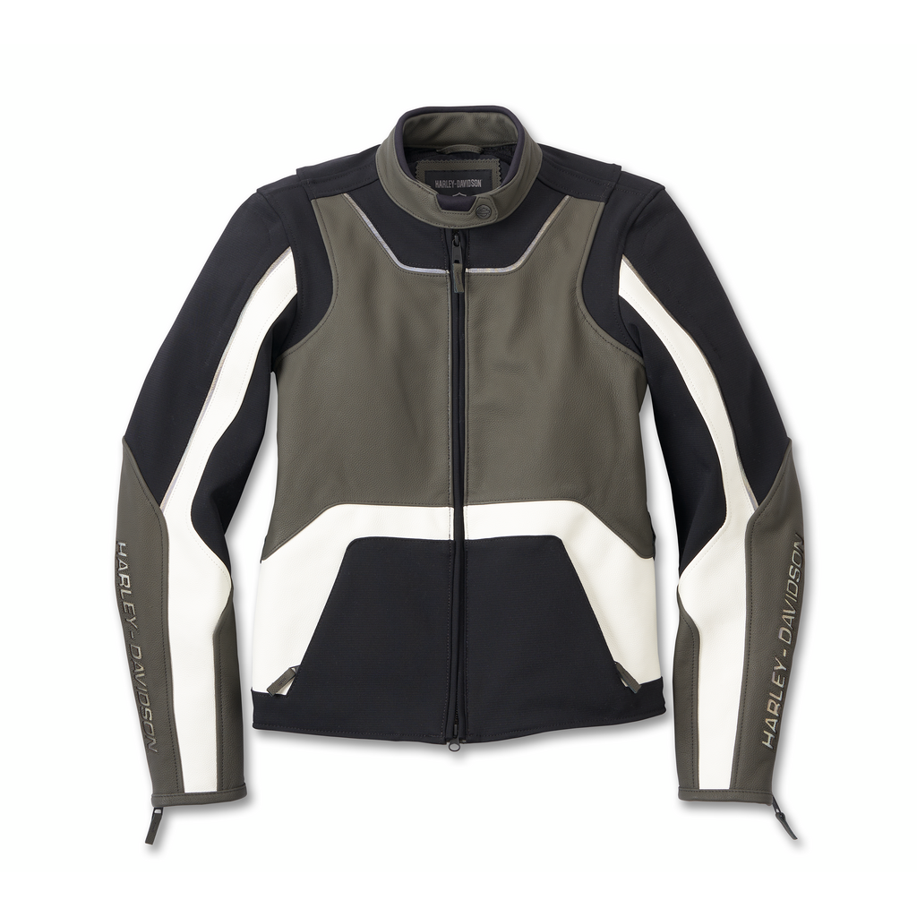 HARLEY-DAVIDSON® WOMEN'S ACE MIXED MEDIA JACKET // 98011-24VW HARLEY-DAVIDSON® WOMEN'S ACE MIXED MEDIA JACKET // 98011-24VW
