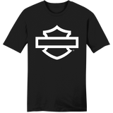 H-D B&S Outline Black Mns T