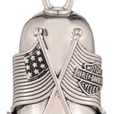 Harley-Davidson USA Bar & Shield Logo Flags Ride Bell