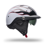Bell Pit Boss Flame Graphic - White/Black/Red