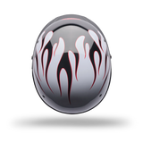 Bell Pit Boss Flame Graphic - White/Black/Red