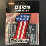 Harley-Davidson Iconic Logos Sew-On Patch Set
