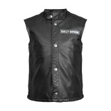Boy's Laundered Faux Leather Vest