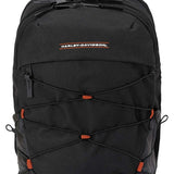 Harley-Davidson Lightweight Water-Resistant Racing Bungee Backpack - Black