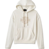 Harley-Davidson Women's  Hoodie Oversized Washed Bar & Shield Off White