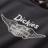 Dickies x Harley-Davidson Winged Horseshoe Oversized Pullover Hoodie - Black