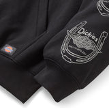 Dickies x Harley-Davidson Winged Horseshoe Oversized Pullover Hoodie - Black