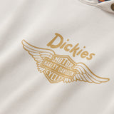 Dickies x Harley-Davidson Winged Horseshoe Oversized Pullover Hoodie - Bone