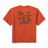 Harley-Davidson Men's Dickies Horsepower Heavyweight Pigment Dyed Tee - Orange