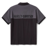 Harley-Davidson Men's H-D Essential Bar & Shield Colour Blocked Polo Shirt
