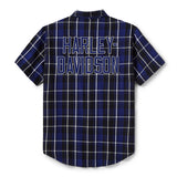 Harley-Davidson Men's Essential Short Sleeve Plaid Shirt