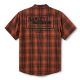 Harley-Davidson Men's Vintage Plaid Short Sleeve Shirt