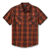 Harley-Davidson Men's Vintage Plaid Short Sleeve Shirt