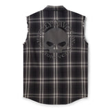 Harley-Davidson Men's Willie G Skull Reflective Plaid Blowout
