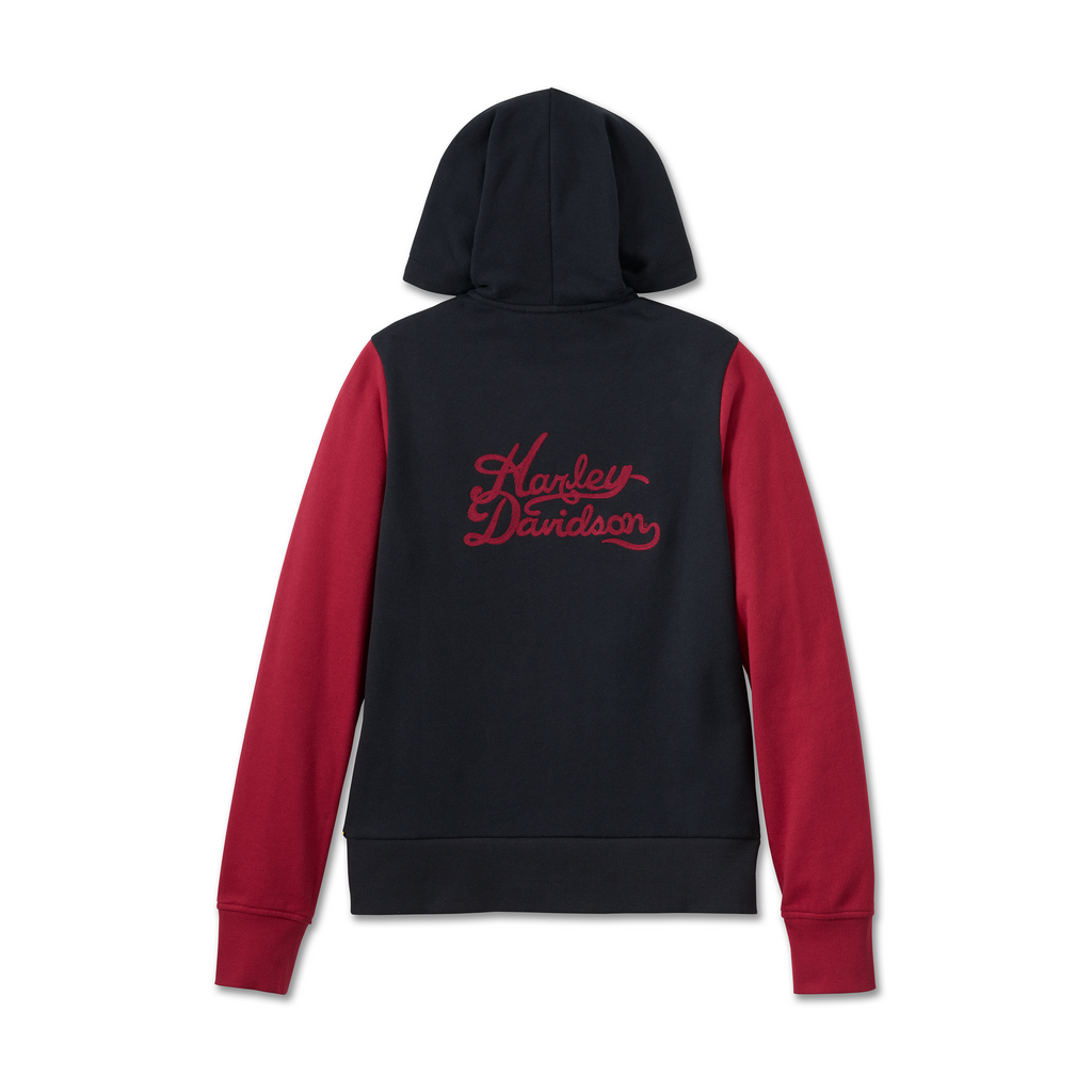 HARLEY DAVIDSON WOMEN S BAR SHIELD ZIP FRONT HOODIE 96241 24VW Pfaff Harley Davidson