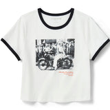 Harley-Davidson Women's Miss Enthusiast Ringer Tee
