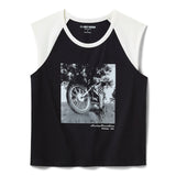 Harley-Davidson Women's Vintage Archival Photo Sleeveless Raglan