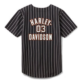 Harley-Davidson Women's Essential '03 Pinstripe Baseball Jersey