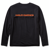 Harley-Davidson H-D TECH Vented Long Sleeve knit Crew - Black