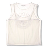 Harley-Davidson Women's Willie G Skull Bling Mesh Top - White
