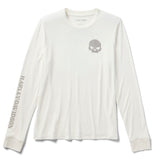 Harley-Davidson Women's Willie G Skull Bling Long Sleeve - Cloud Dancer