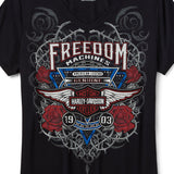 Harley-Davidson Women's Bling Highway Rider Short Sleeve V Neck