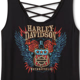 Harley-Davidson Women's Bling H-D Road Trip Laced Back Tank
