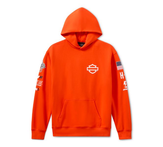 Harley-Davidson Factory Racing Hoodie - Orange – Pfaff Harley-Davidson