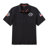 Harley-Davidson Men's Factory Racing Button-Up Work Shirt