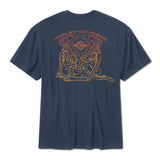 Harley-Davidson Men's H-D Engine Twins Short Sleeve Tee - Mood Indigo