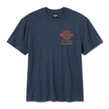 Harley-Davidson Men's H-D Engine Twins Short Sleeve Tee - Mood Indigo