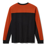 Harley-Davidson Men's H-D Essential Colourblock Long Sleeve Tee - Harley Black & Harley Orange