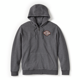 HOODIE-KNIT,DARK GREY HEATHER