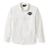 SHIRT-WOVEN,WHITE