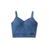 Women's Cool Blue Bustier Top