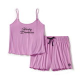 Harley-Davidson Women's Lettuce Trim Pajama Short Set