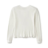 NEON EAGLE DISTRESSED WAFFLE KNIT TEE-KNIT, OFF WHITE