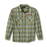 SHIRT- PATCH WOVEN, GREEN PLAID
