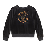 Harley-Davidson Women's Willie G Skull Velour Crew