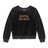 Harley-Davidson Women's Willie G Skull Velour Crew