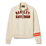 Harley-Davidson Women's Essential ¾ Zip Fleece Crew - Birch