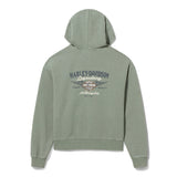 Harley-Davidson Women's H-D American Classic Pullover Hoodie - Sea Spray