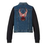 Women's Crimson Bird Jean Jacket // 96619-24VW