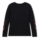 Harley-Davidson Women's Bling Flaming Iron Eagle Long Sleeve Tee