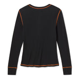 Harley-Davidson Women's Essential Snap Henley - Harley Black