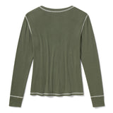 Harley-Davidson Women's  Essential Snap Henley - Thyme