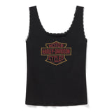 Harley-Davidson Women's Bling Bar & Shield Lace Tank