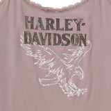 Harley-Davidson Women's Bling Lace Tank - Dusty Mauve